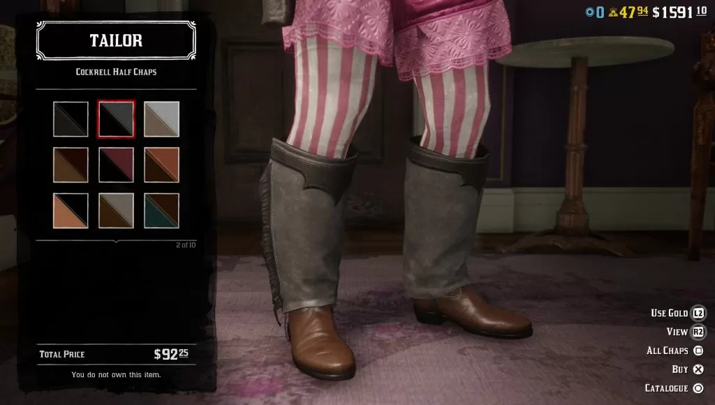 rdr2 online moonshiners cockrell half chaps
