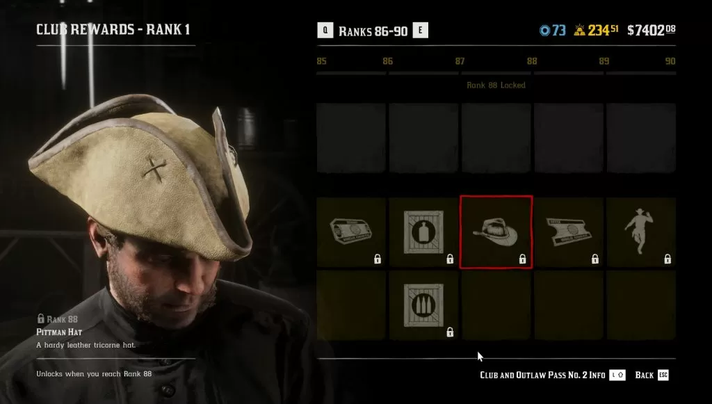 rdr2 online pittman hat