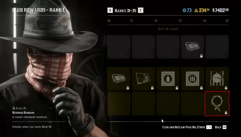 rdr2 online rexroad bandana