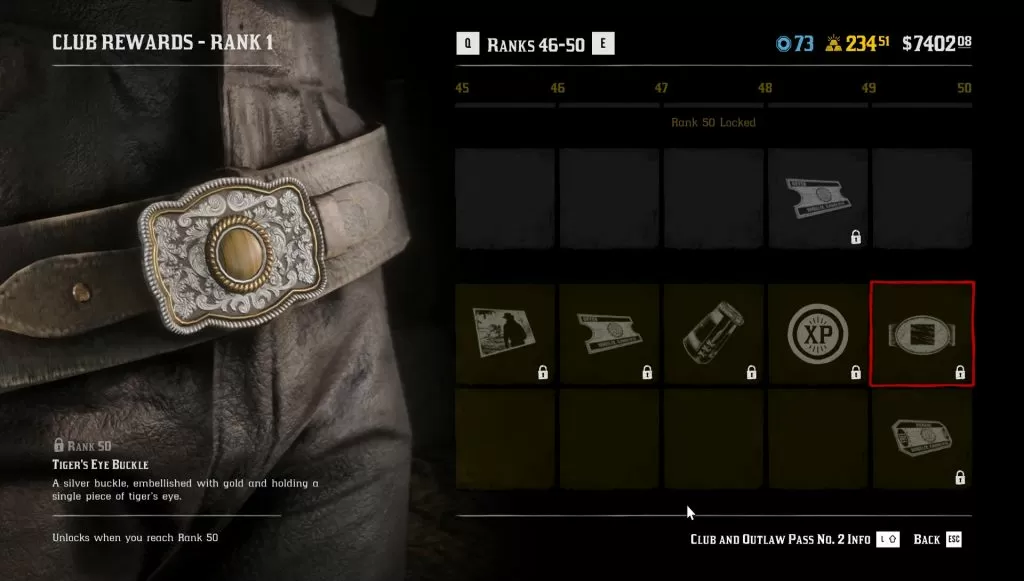 rdr2 tiger's eye buckle