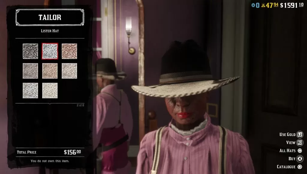 red dead online lister hat