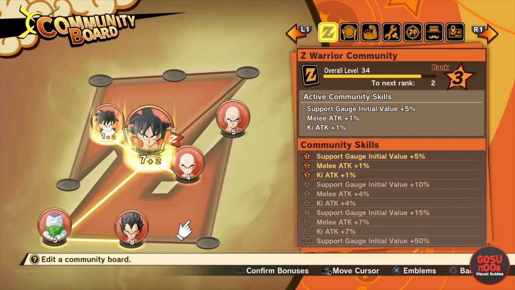 Dragon Ball Z Kakarot Community Board Soul Emblems