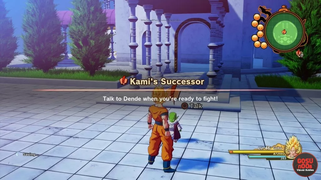 Find Newly Restored Dragon Balls Kamis Successor Bug in DBZ Kakarot