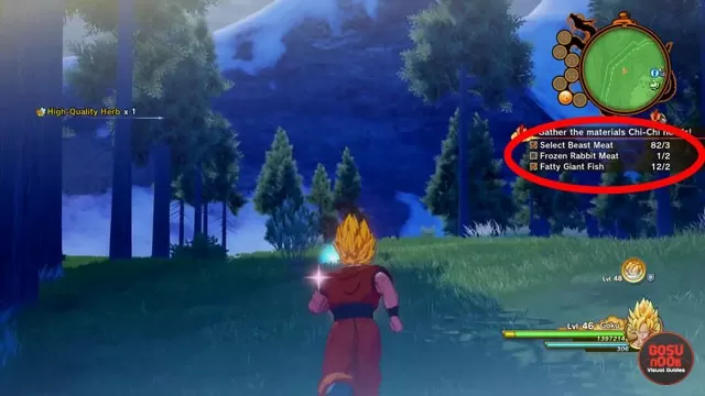 Frozen Rabbit Meat Location in Dragon Ball Z Kakarot