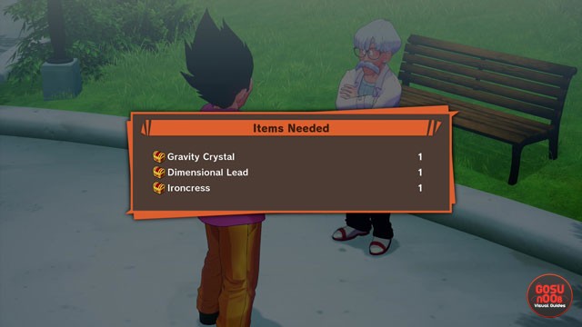Gravity Crystal Dimensional Lead Ironcress Locations in DBZ Kakarot