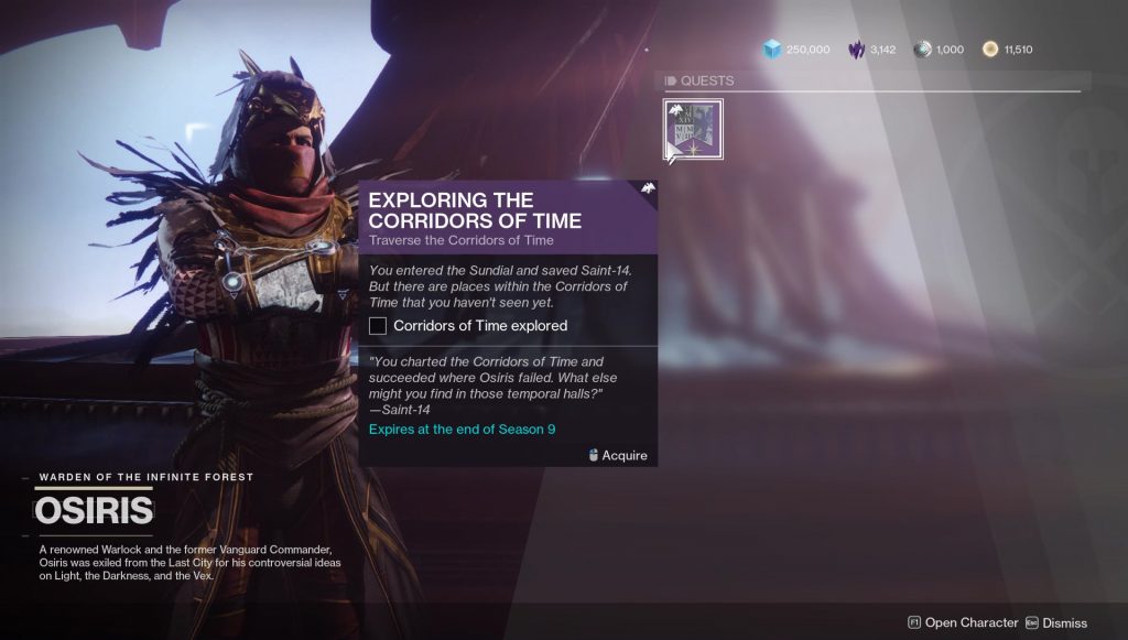destiny 2 corridors of time codes solutions