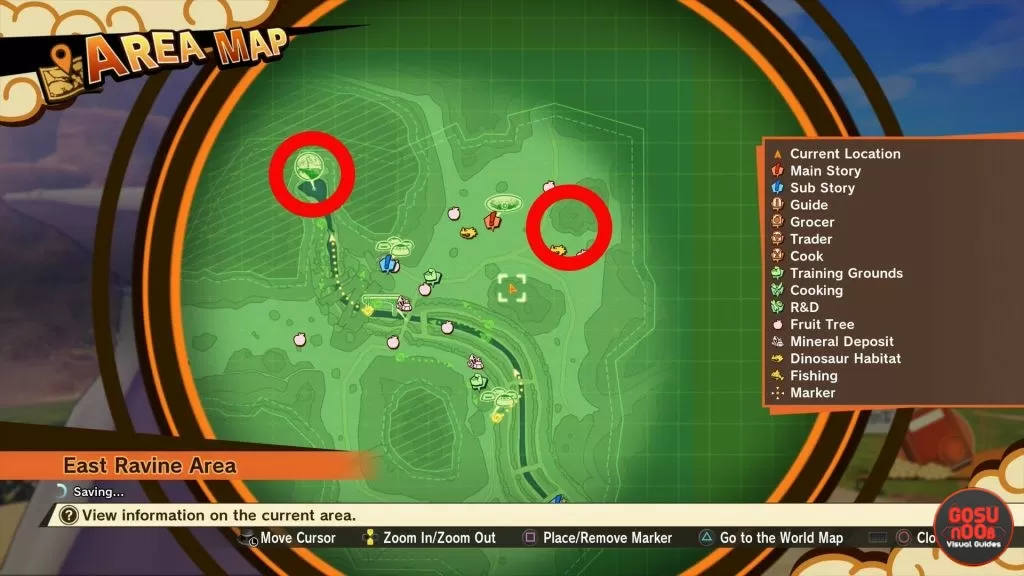 where to find east ravine area dragon balls dbz kakarot locations