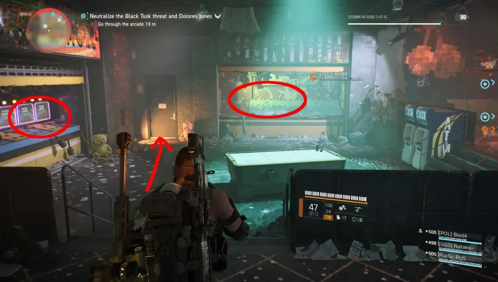 division 2 coney island galactic arcade secret room