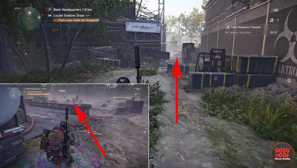 division 2 firewall field research enemy scorcher farm location