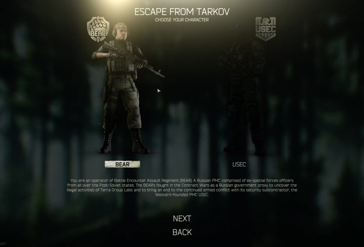 tarkov bear vs usec 2020