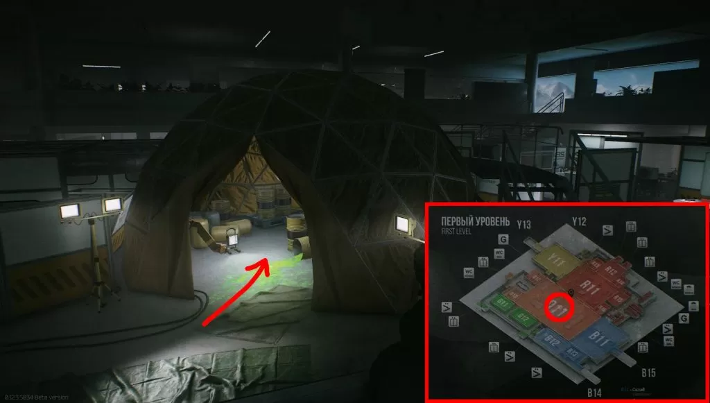 tarkov ledx transilluminator location labs map