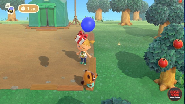 How to Catch Get Balloon with Present in Animal Crossing New Horizons