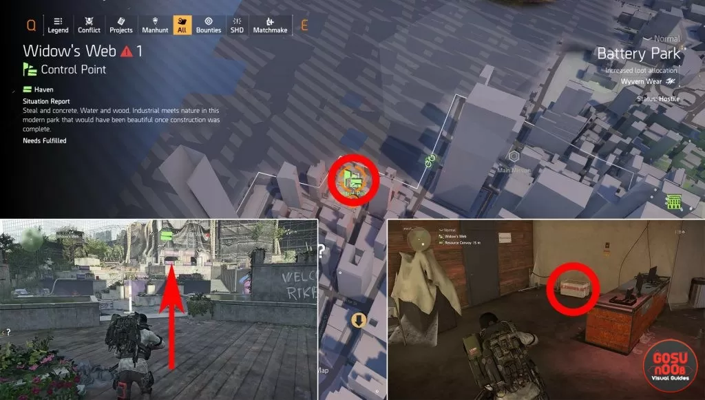 all division 2 rikers chest locations battery park