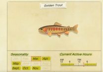 animal crossing new horizons golden trout