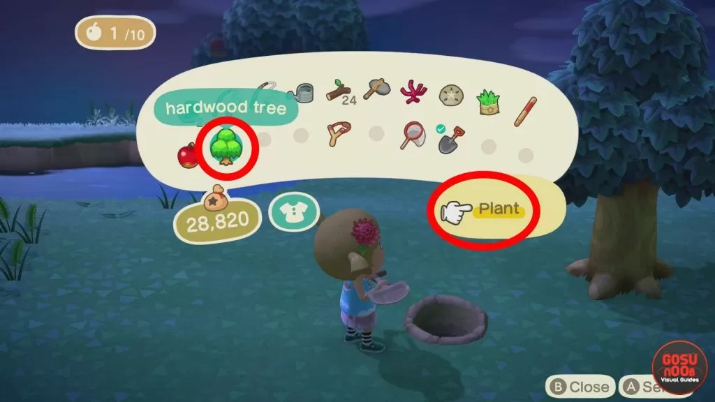 animal crossing new horizons how to remove fruit buff