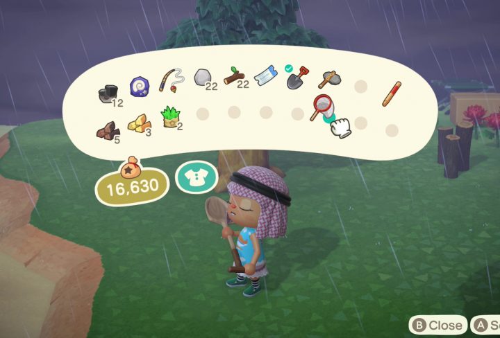animal crossing new horizons how to reorder pocket inventory