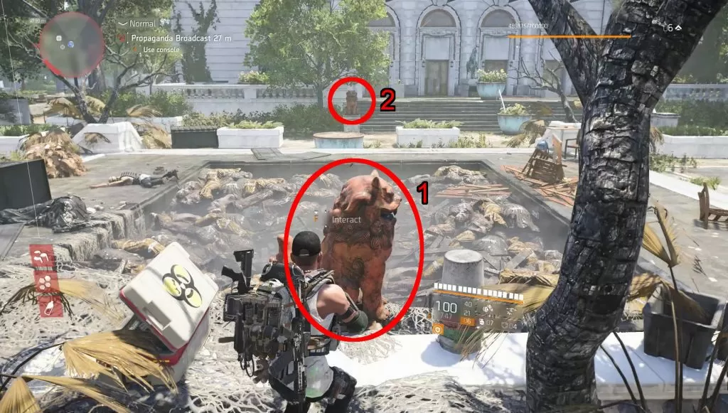 division 2 hunter locations lion statue