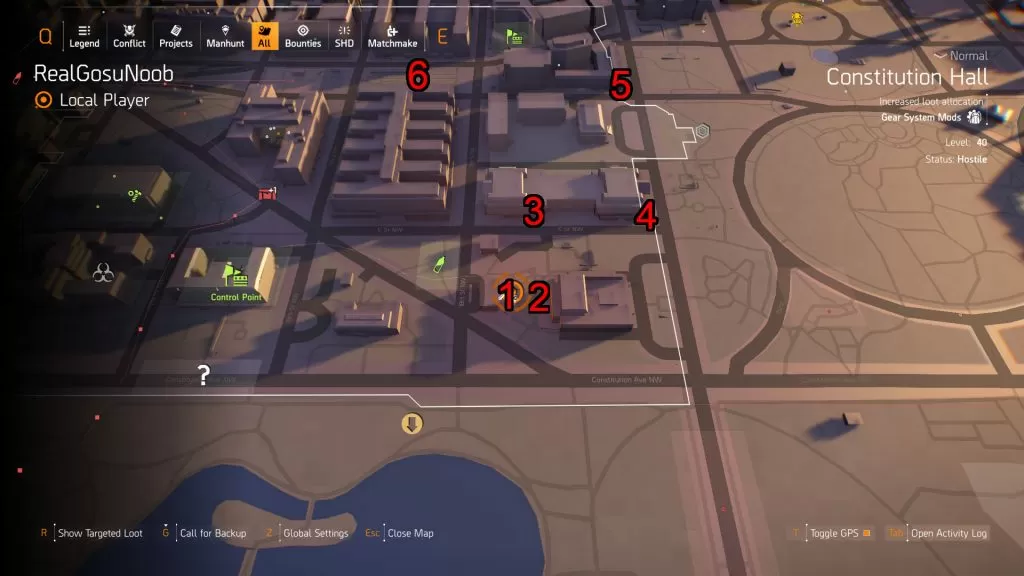 division 2 lion eye statue locations hunter