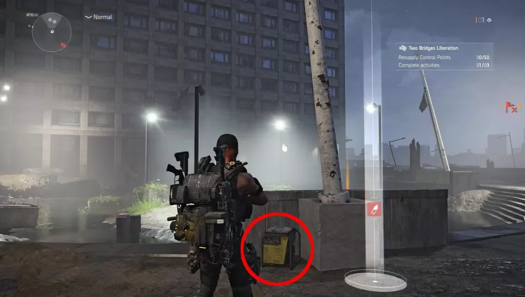 division 2 memorial plaza hunter location