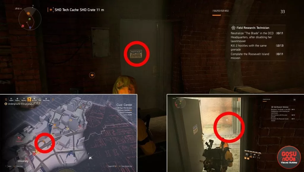 division 2 shd tech cache locations civic center