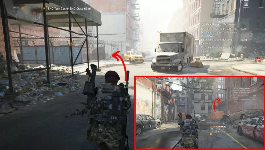 division 2 shd tech cache two bridges