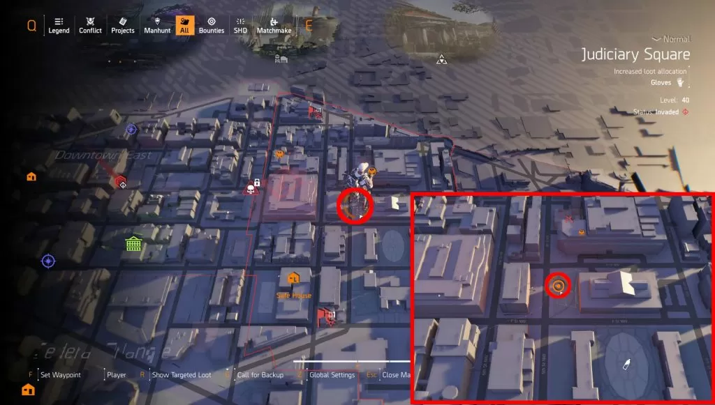 division 2 washington dc hunter location generator