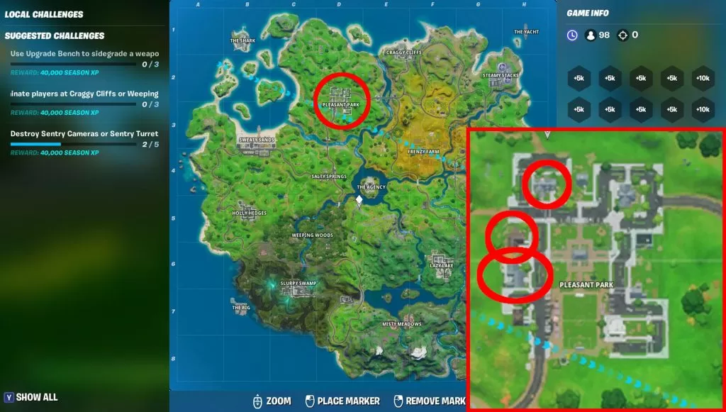 fortnite deadpool toilet challenge locations