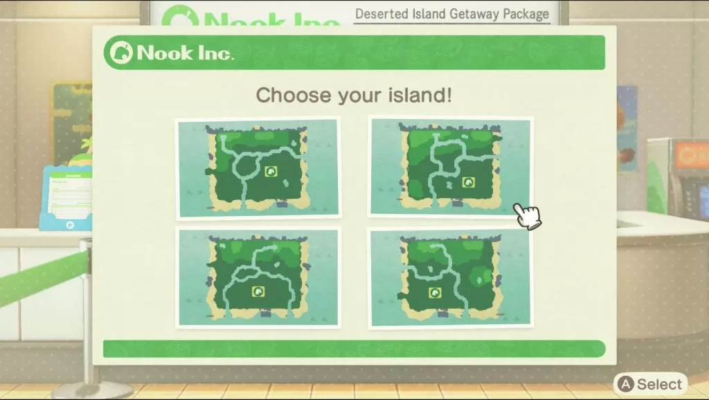how to choose island animal crossing new horizons