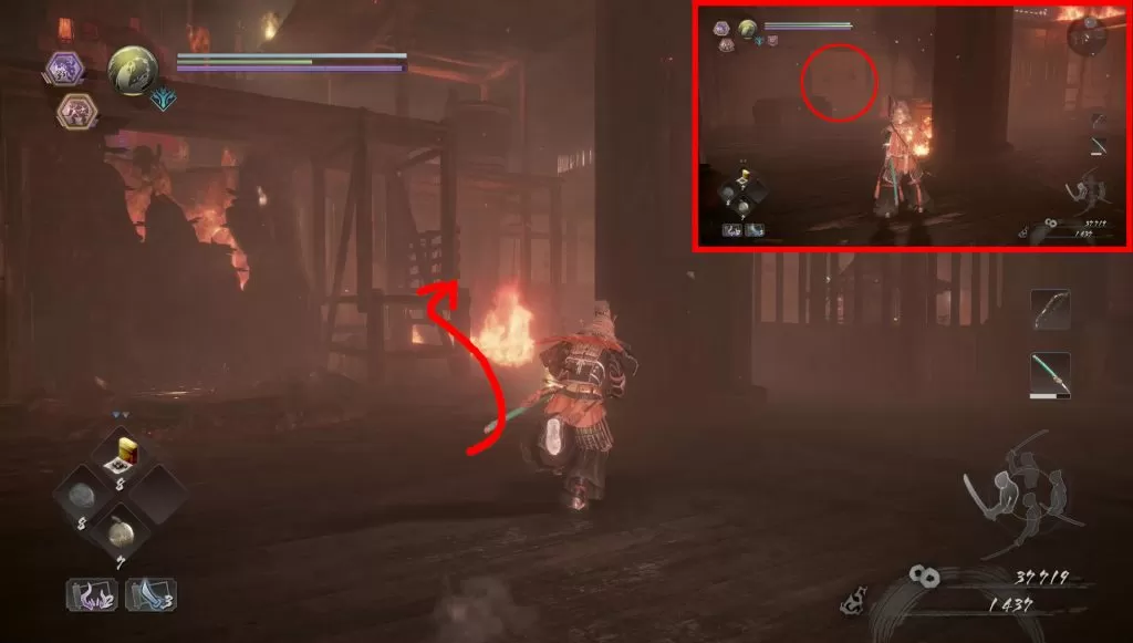 nioh 2 hot spring locations burning village