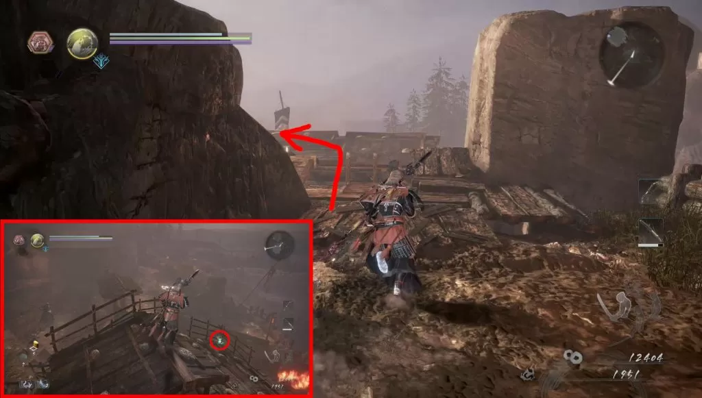 nioh 2 kodama locations burning village fortress