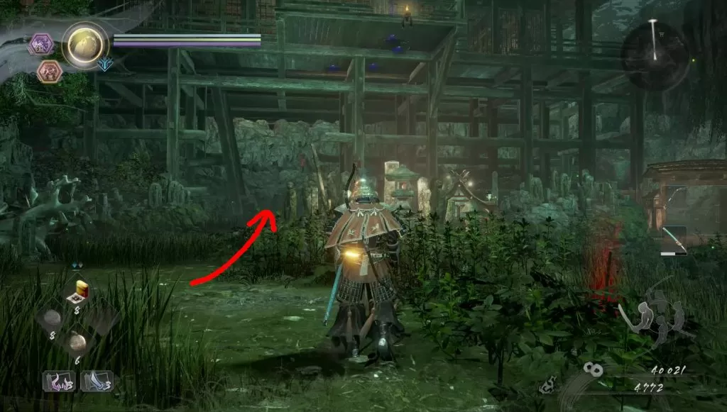 nioh 2 ninja's locks of hair dark omens location