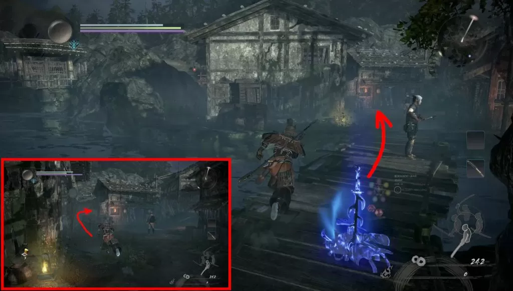 nioh 2 village of cursed blossoms kodama guide