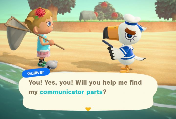 where to find communicator parts for gulliver animal crossing new horizons