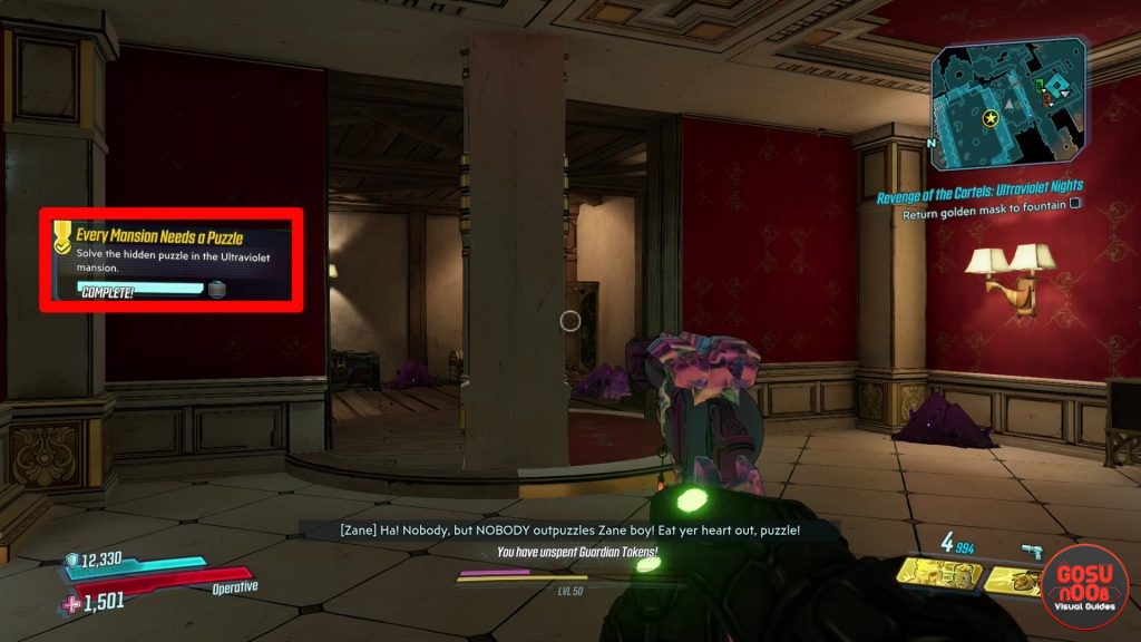 Every Mansion Needs A Puzzle Solution Villa Ultraviolet in Borderlands 3