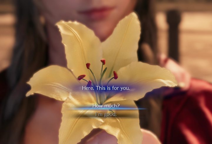 FF7 Remake Flower Peddler - How Much or I'm Good