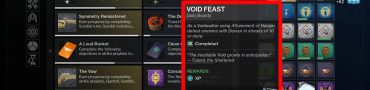 Void Feast Guardian Games Daily Bounty in Destiny 2
