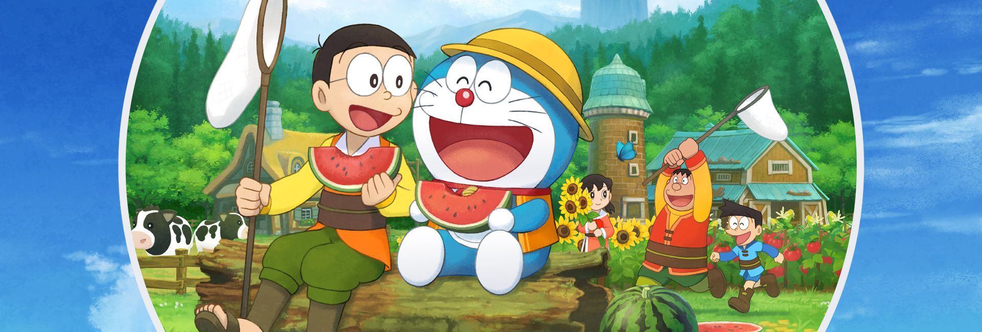 Doraemon, Nobita Nobi, and his friends in a heart-warming journey to create and nurture a flourishing farm
