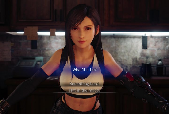 ff7 remake what'll it be something hard not in the mood
