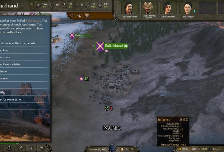 how to gain influence bannerlord