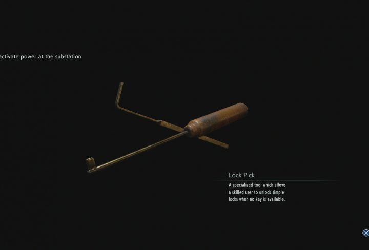 resident evil 3 lockpick