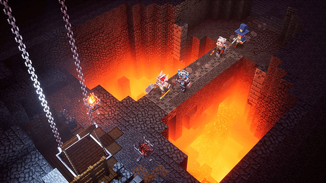 Minecraft Dungeons Jump Across Gaps