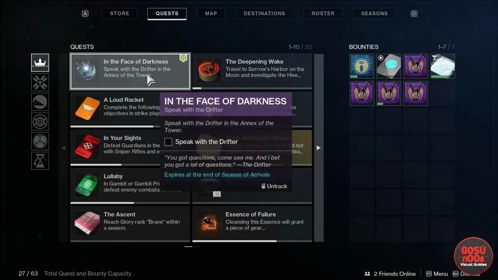 In the Face of Darkness Destiny 2 - Quest Progression Bugged