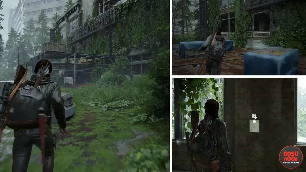 TLOU2 Road to Aquarium The Textile Note Artifact Location