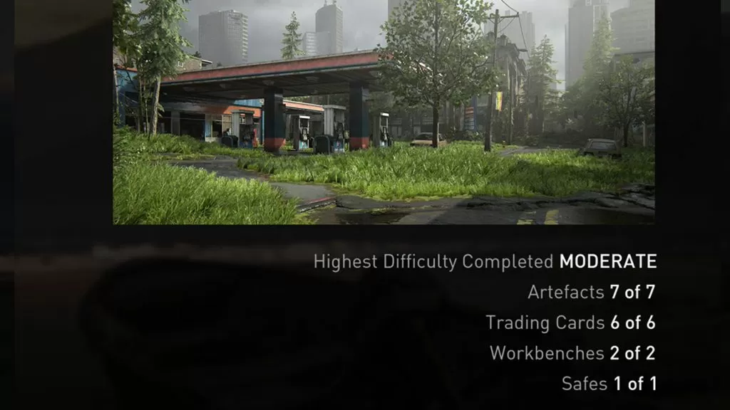 TLOU2 Capitol Hills Artifacts Safe Workbench Trading Cards Locations