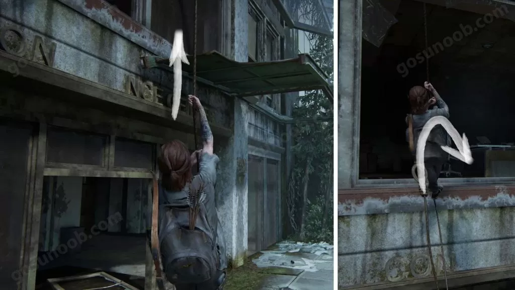 TLOU2 How to Get Inside Room Above Conference Center Entrance