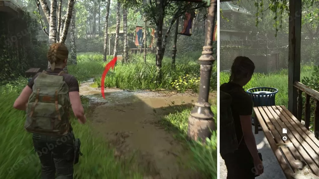 TLOU2 Park Artifact Location