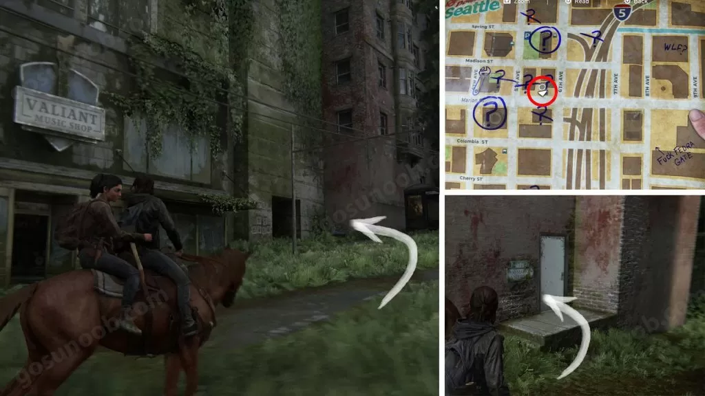 TLOU2 Pet Store Entrance Location