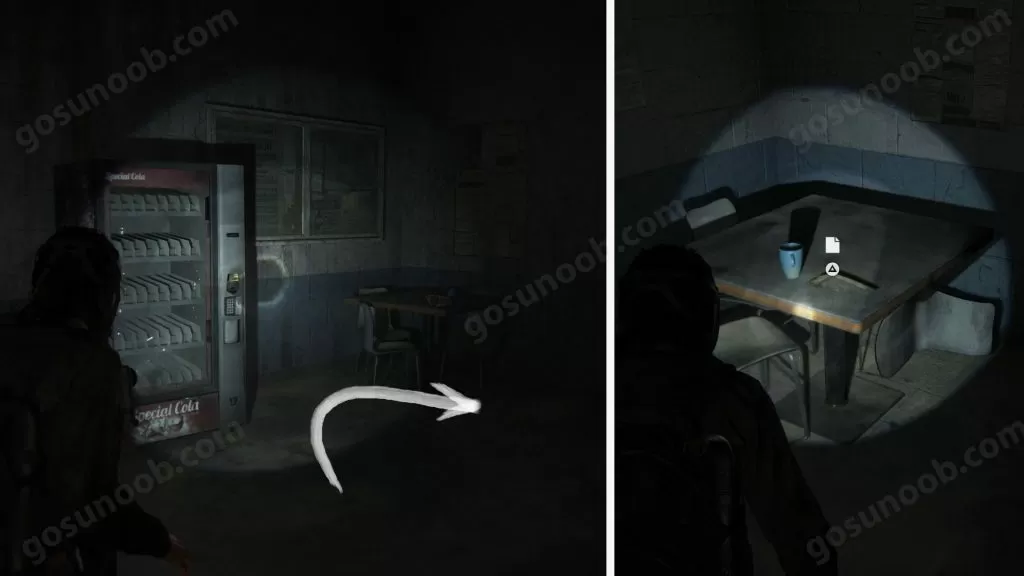 TLOU2 Tunnels Document Locker Room Note Location