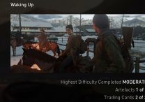 The Last of Us 2 Waking up and Overlook collectibles Artifact Trading Card locations guide