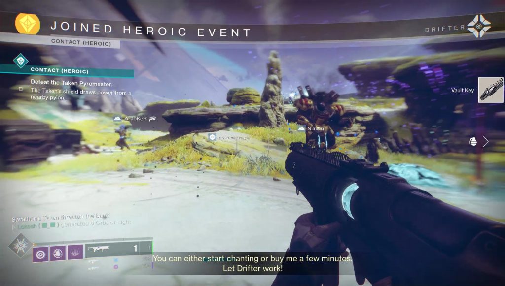 destiny 2 how to start heroic contact